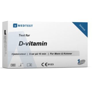 D-vitamin test. Måler nivået av vitamin D i blodet